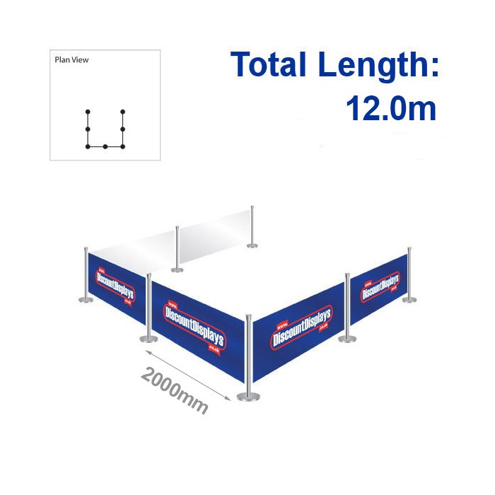 Primo Barrier Kit - 6 Banners / 7 Posts