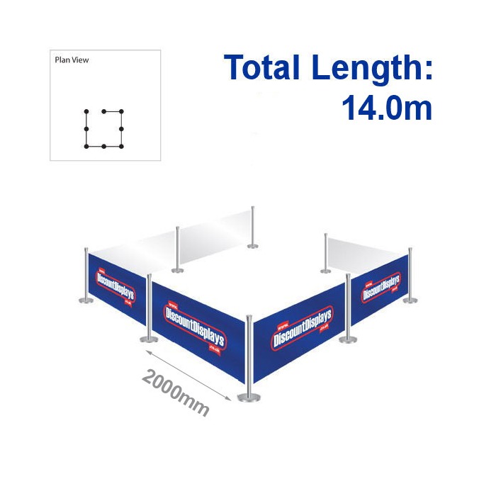 Primo Barrier Kit - 7 Banners / 8 Posts