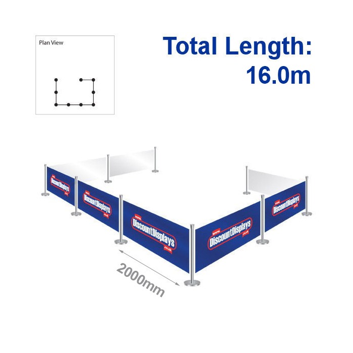 Primo Barrier Kit - 8 Banners / 9 Posts