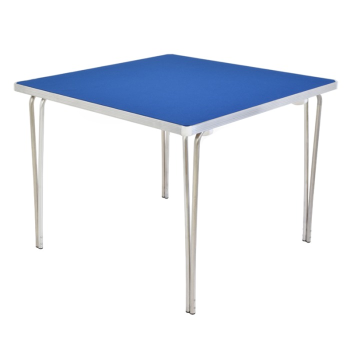 Folding Games Table - Blue Felt