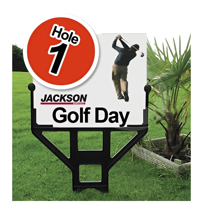 Sign Display Stand Holder for use on sodft ground at outdoor events