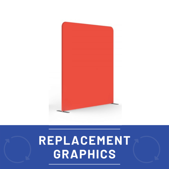 Straight 1800mm Wide 2000mm High Modulate Graphic Only