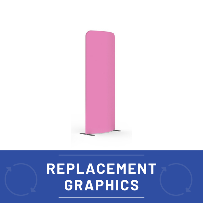Modulate™ Replacement Stretch Tension Fabric Graphic - Curved 2000mm High