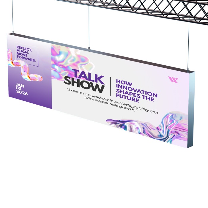Illuminated Hanging Lightbox Banner