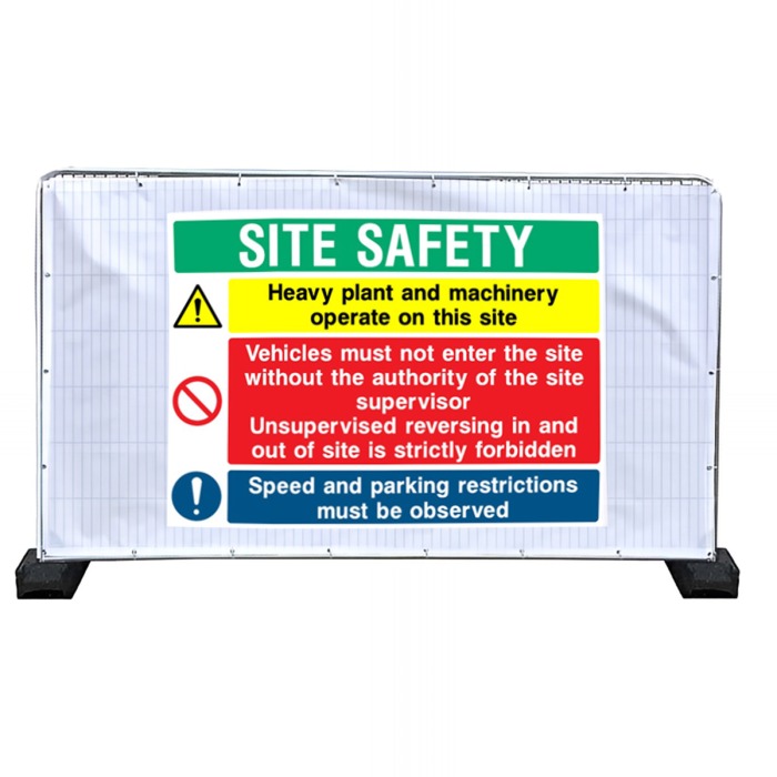 Heras Site Safety Banners