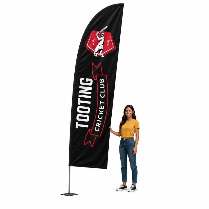 Large Premium Aluminium Feather Flag