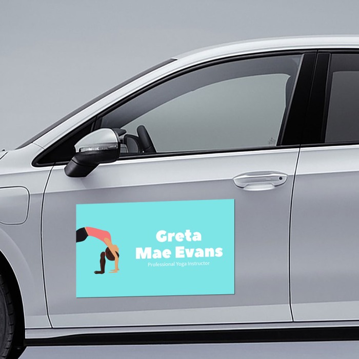 Custom Printed Magnetic Van and Magnetic Car Signs