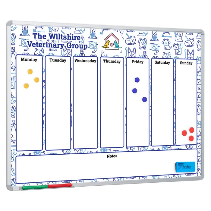 Custom Printed Planning Whiteboard