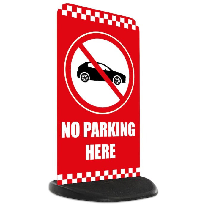 Economy Pavement Sign - No Parking here