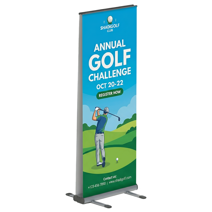 Pull Up Banner Stand For Outside Events