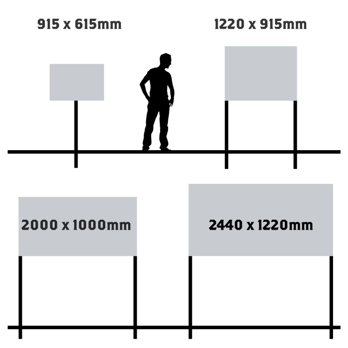 Parking Sign 50 X 13 Cm - Aluminium Composite 3mm, Optional Impact Posts, Wall Mount, Made In Germany 9 thumbnail image
