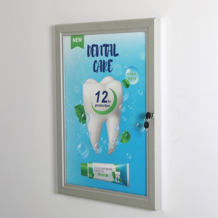 Lockable Weatherproof Outdoor Poster Frame