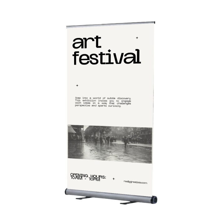 Discounted Premium 1000mm Wide Roller Banner Stand