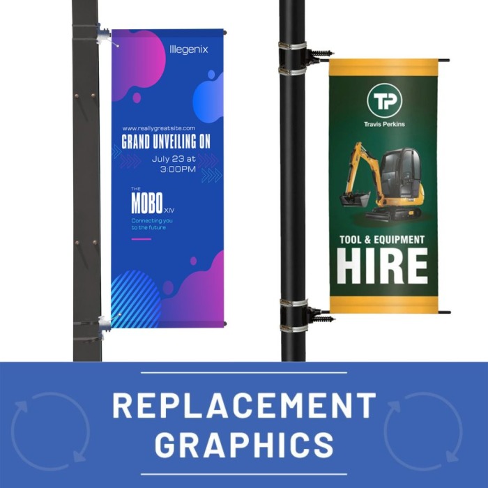 Lamp Post Banner Replacement Graphics