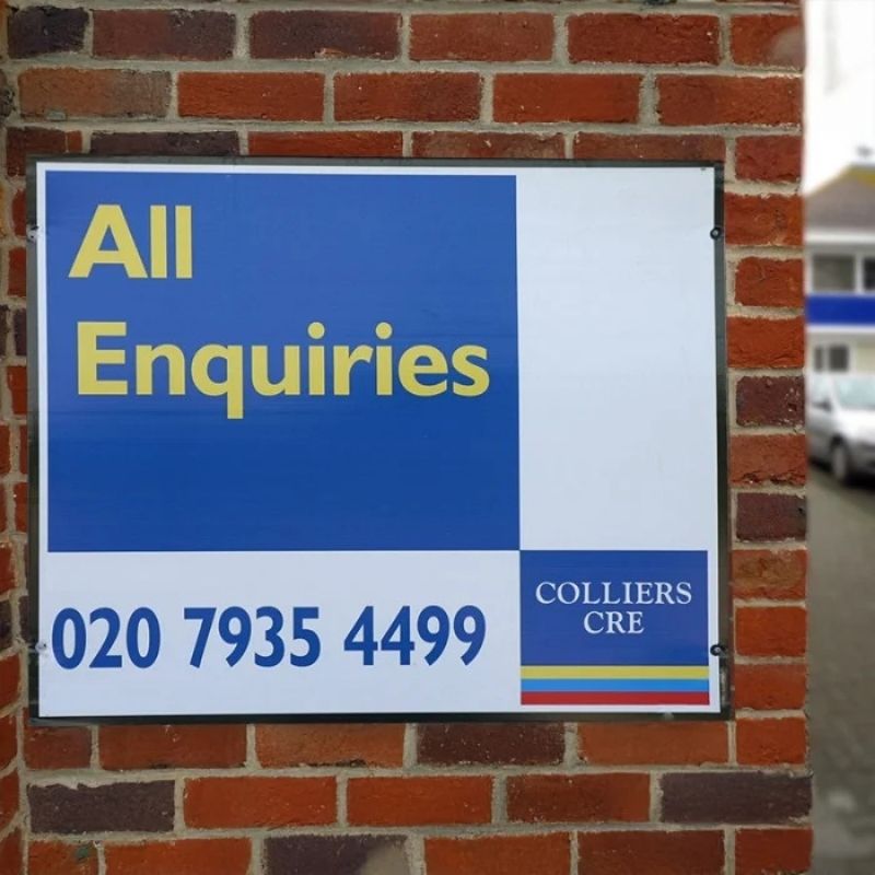 Building side Correx Sign