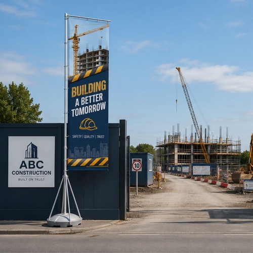 Construction Site Flags