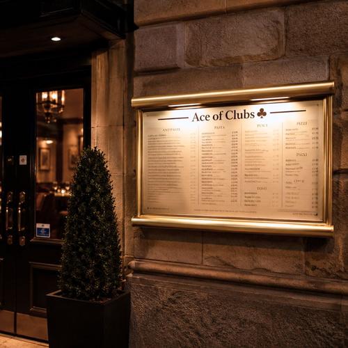 Illuminated Menu Case