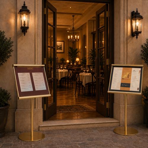Mini Hotel Menu Stands