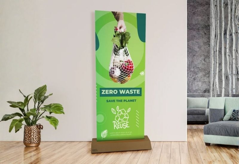Cardboard Banner Stand