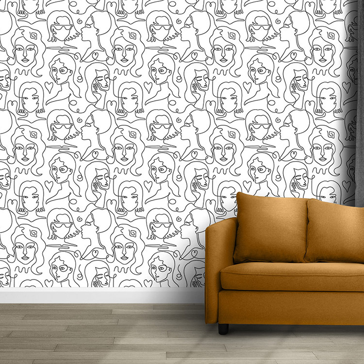 Custom Printed Textured Wallpaper