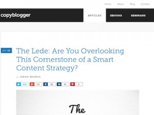 CopyBlogger.com Screenshot