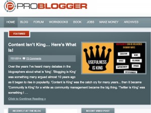 ProBlogger.com Screenshot