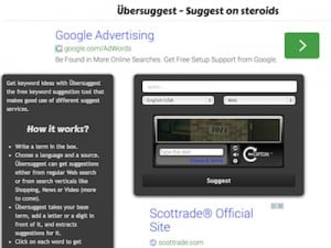 Ubersuggest Tool Screenshot