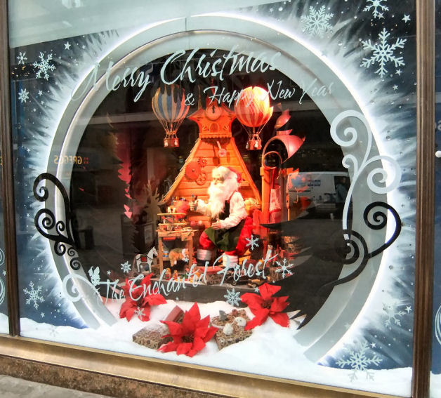 christmas window display